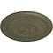 Ekena Millwork Temple Ceiling Medallion (Fits Canopies up to 9 1/4"), Hand-Painted Painted Turtle, 24"OD x 1 5/8"P CM24TEPTF - alternate 2